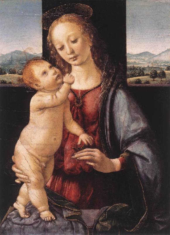 LEONARDO da Vinci Annunciation (detail) st oil painting image